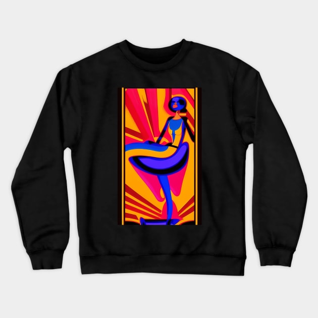 Cock-a-doodle-doo Desiring Innocense Crewneck Sweatshirt by Psychedeers